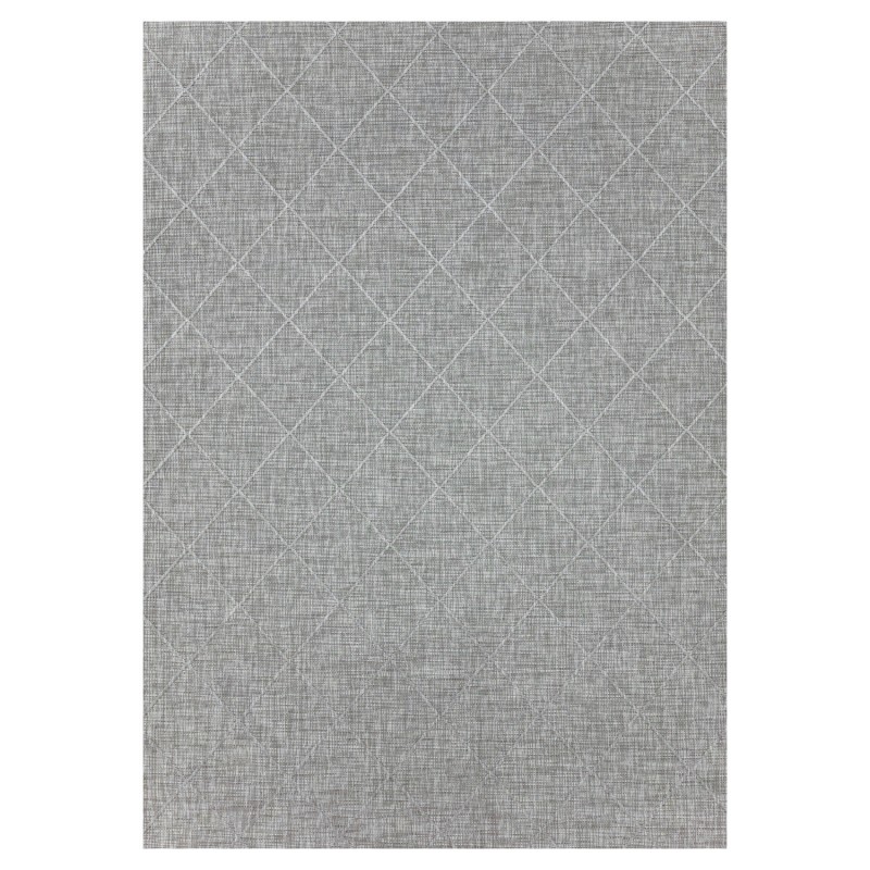 Zagora Udendørs tæppe Rhombus - Grå - 140x200