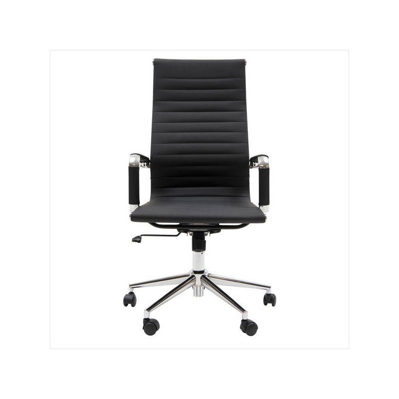 Executive Kontorstol med høj ryg – Sort
