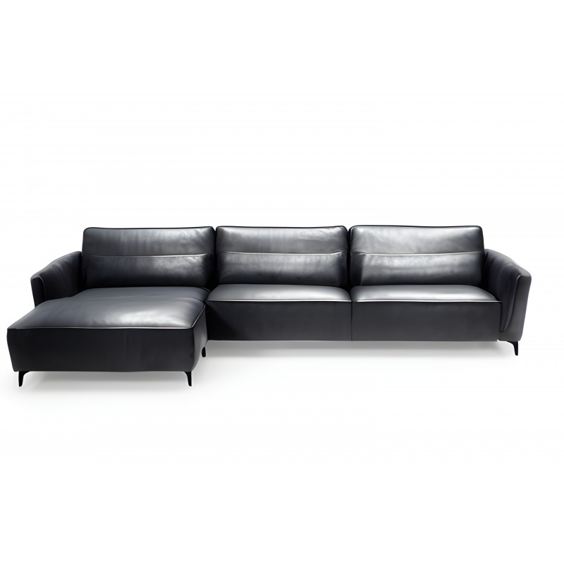 Nyborg chaiselong lædersofa Venstrevendt