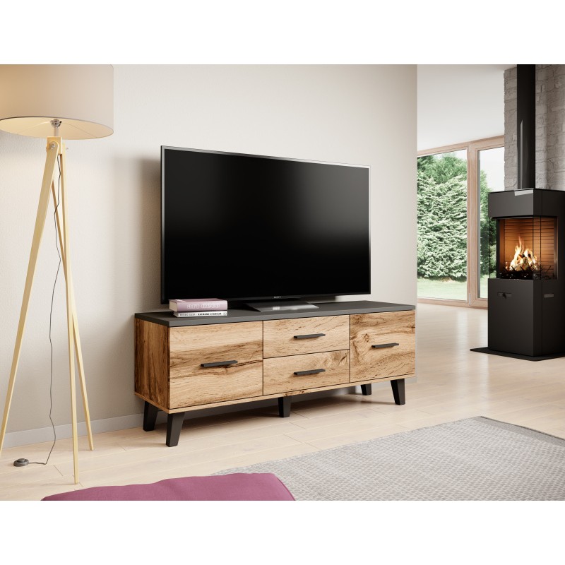 TV bord LOTTA 140 2D2S wotan eg/Sort