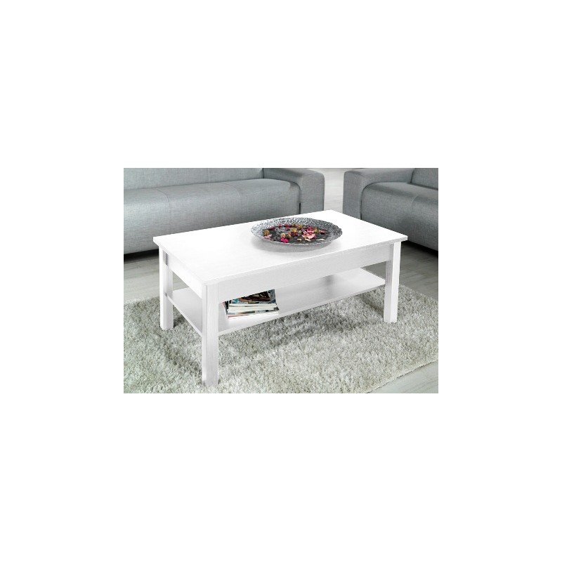 Hvidt Sofabord 110 x 60 cm