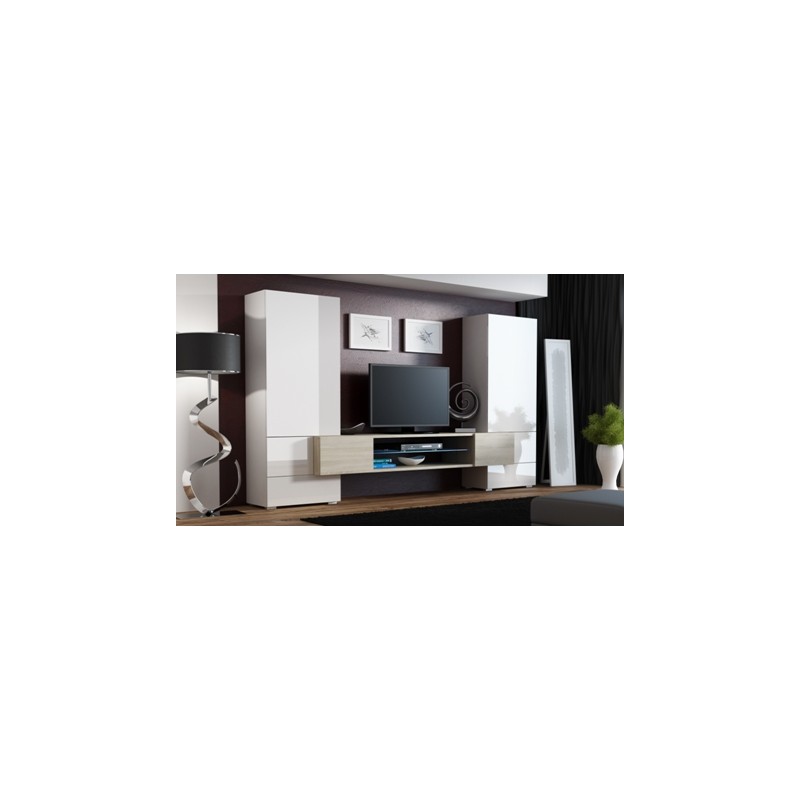 TORI Hvid/Hvid/Sonoma eg.etræ