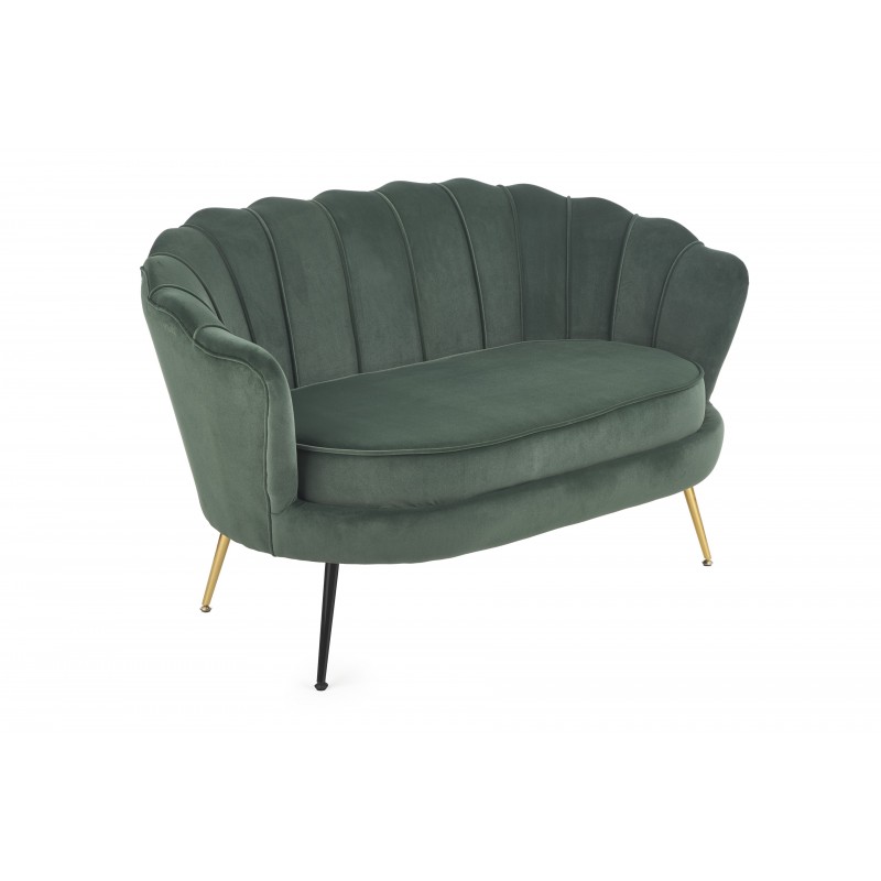 AMORINITO 2 pers. sofa - Mørkegrøn velour